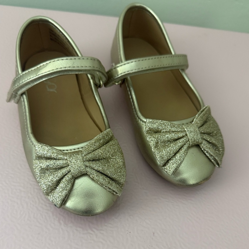 Sugar Gold Dress Shoes for Kids